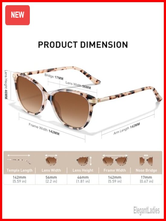 Polarized Cat Eye Sunglasses Acetate Frame UV400 Protection for Driving Travel main image 4